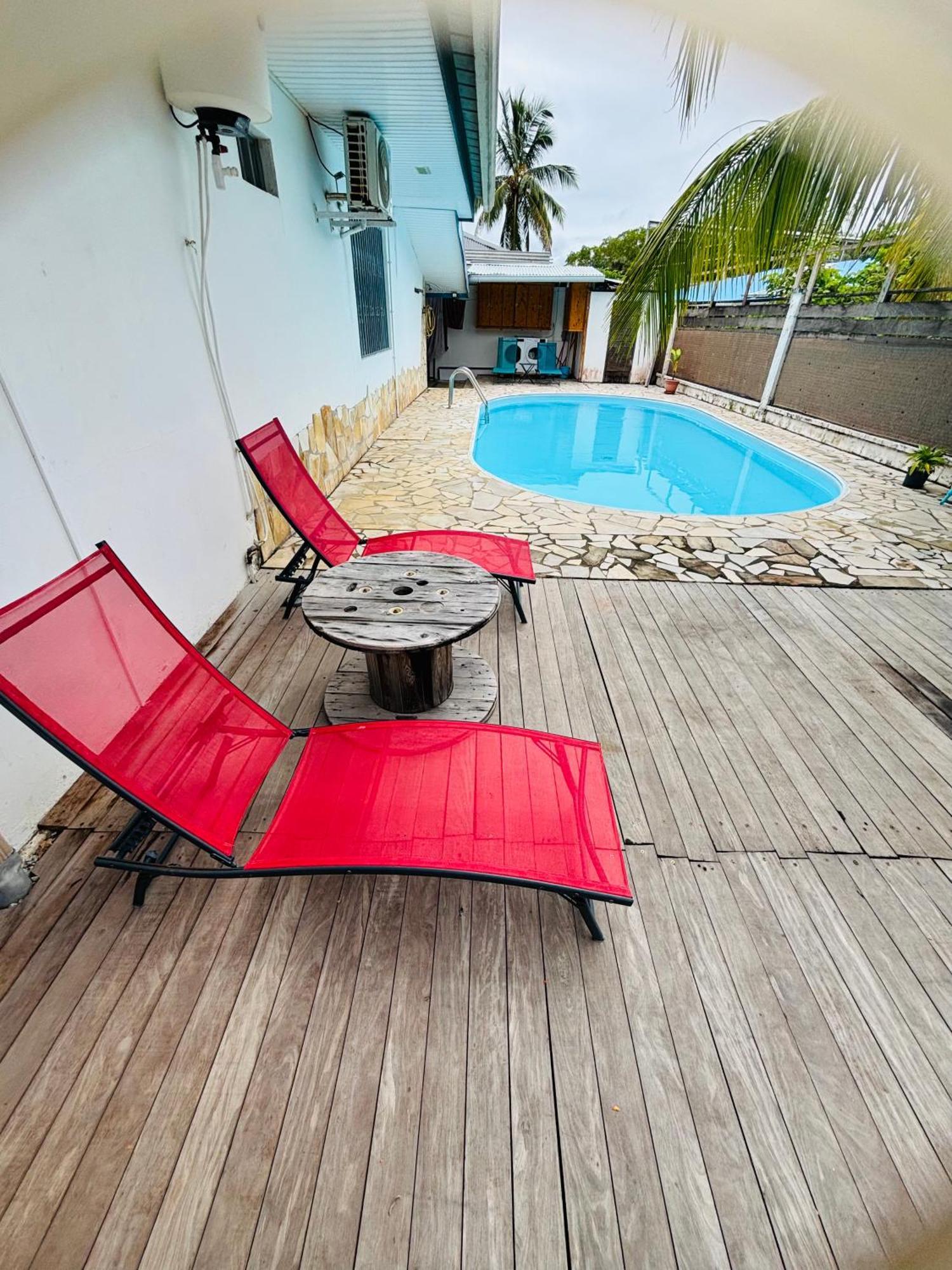 Sermie T2 Climatise Avec Piscine Kourou Exterior foto